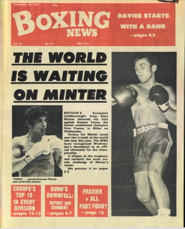 Boxing News magazine  16.9.1977 Download pdf
